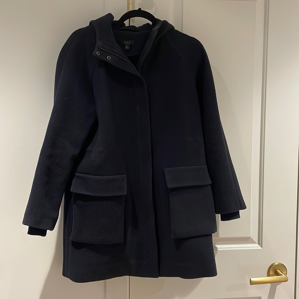 COS Navy coat